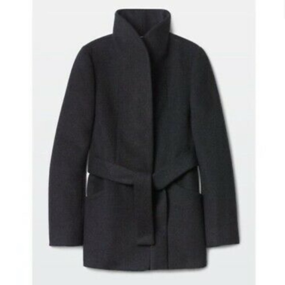 Aritzia Appell Wool/Cashmere Coat, XS, Black
